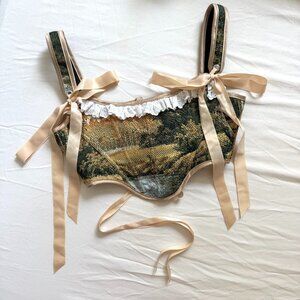 Bridgerton Vintage Reworked Tapestry Corset